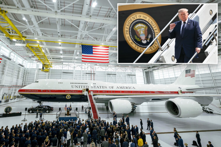 trump-says-new-qatar-donated-air-force-one-to-go-out-of-service-to-‘max-out’-defenses