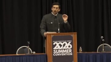 watch:-rep.-jamie-raskin-and-top-democrats-join-socialist-candidates-and-communist-influencer-hasan-piker-dressed-like-mao-zedong-at-college-dems-conference