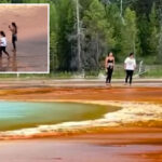 clueless-yellowstone-visitors-spark-outrage-after-trampling-over-park’s-famous-natural-landmark