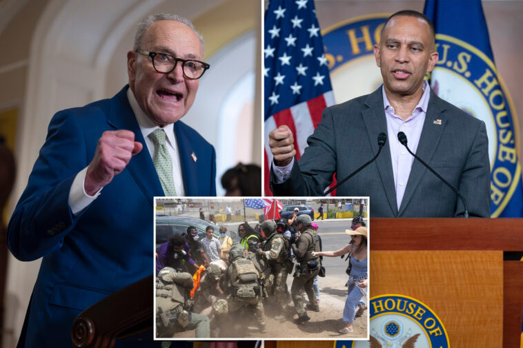 100-dsa,-dem-lawmakers-sign-letter-pushing-chuck-schumer,-hakeem-jeffries-to-hop-on-‘abolish-ice’-bandwagon
