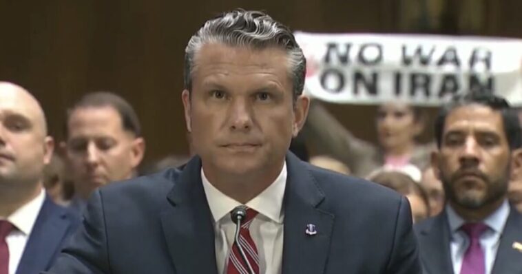 several-protesters-arrested-after-interrupting-war-secretary-pete-hegseth’s-senate-testimony-multiple-times-(video)