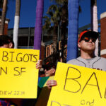 report:-leftist-californians-protest-giants-at-the-ticket-booth-following-bible-verse-display-on-pride-night