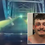 wild-dashcam-video-shows-crazed-motorist-ditch-car,-dive-headfirst-off-bridge-during-police-chase