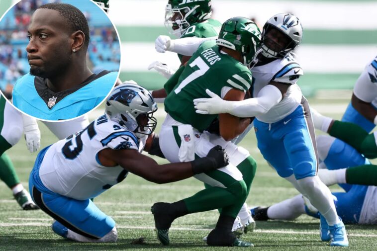 panthers-linebacker-nic-scourton-in-tears-as-he’s-carted-off-with-injury-on-first-day-of-training-camp