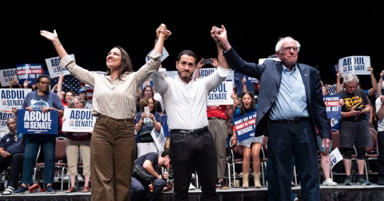 socialists-bernie-and-aoc-campaigned-for-michigan-dem,-and-someone-cashed-in-selling-merch