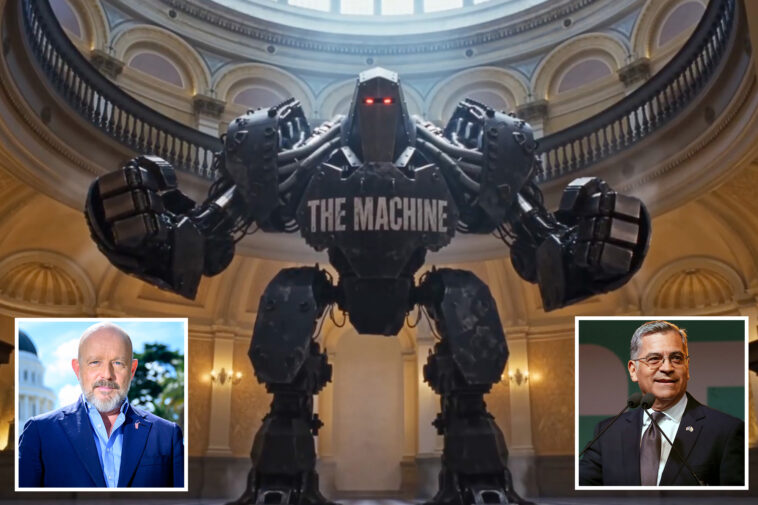 steve-hilton-battles-gavin-newsom,-kamala-harris-and-the-‘machine’-in-new-ai-driven-campaign-ad
