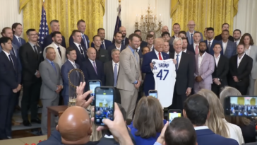 watch-live:-trump-hosts-la-dodgers-at-the-white-house-–-kike-hernandez-refuses-to-join-team-after-trashing-last-year’s-white-house-visit