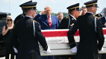 video:-trump-greets-fallen-heroes-at-dignified-transfer-for-troops-killed-in-iran-conflict