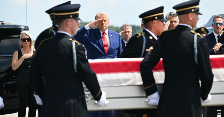 video:-trump-greets-fallen-heroes-at-dignified-transfer-for-troops-killed-in-iran-conflict