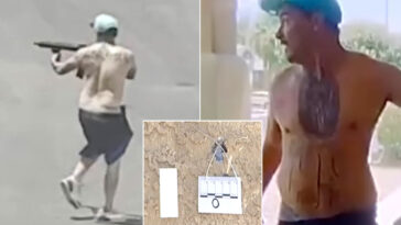 terrifying-moment-shirtless-gunman-armed-with-ar-15-stalks-suburban-neighborhood-firing-random-shots