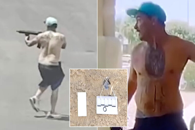 terrifying-moment-shirtless-gunman-armed-with-ar-15-stalks-suburban-neighborhood-firing-random-shots