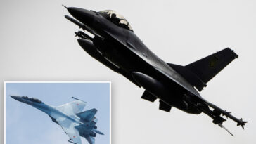 us-made-f-16 helps-ukraine-take-out-russian-su-35-fighter-jet-for-first-time-during-war