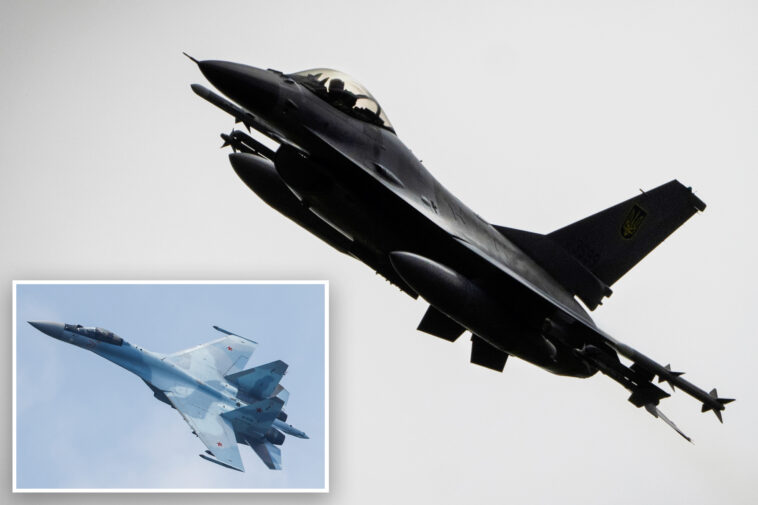us-made-f-16 helps-ukraine-take-out-russian-su-35-fighter-jet-for-first-time-during-war
