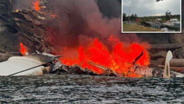 plane-with-11-on-board-bursts-into-flames-after-crash-landing-off-washington-island