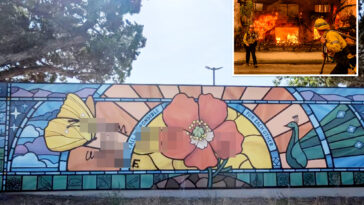 vile-antisemitic-graffiti-defaces-site-of-synagogue-destroyed-in-la-wildfires