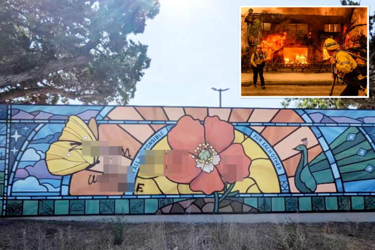 vile-antisemitic-graffiti-defaces-site-of-synagogue-destroyed-in-la-wildfires