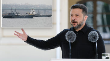 russian-ships-carrying-iran-linked-military-cargo-struck-in-caspian-sea,-ukraine-says