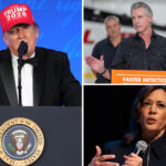 trump-hits-gavin-newsom,-kamala-harris-with-brutal-one-two-punch-at-white-house-correspondents’-association-dinner