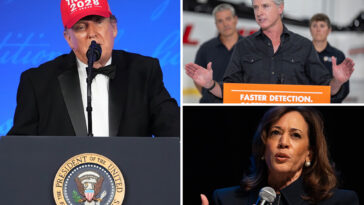trump-hits-gavin-newsom,-kamala-harris-with-brutal-one-two-punch-at-white-house-correspondents’-association-dinner