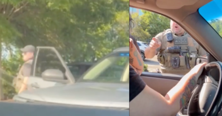 wild:-woman-blocks-ice-agents,-gets-hit-with-federal-warning-—-“move-or-be-arrested!”-(video)