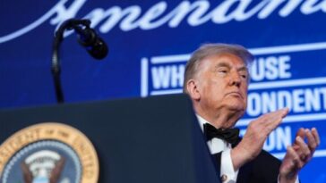 watch:-trump-jokes-rfk-jr.-‘ran-over-the-cow’-served-at-correspondents’-dinner