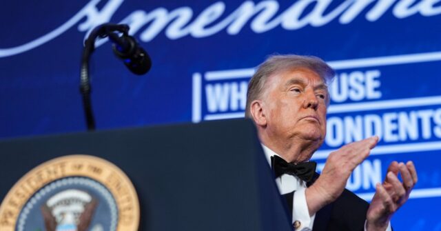 watch:-trump-jokes-rfk-jr.-‘ran-over-the-cow’-served-at-correspondents’-dinner