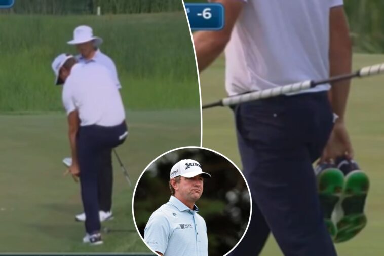 lucas-glover-oddly-removing-shoes-at-pga-tour’s-3m-open-after-golfers’-complaints:-‘singled-me-out’