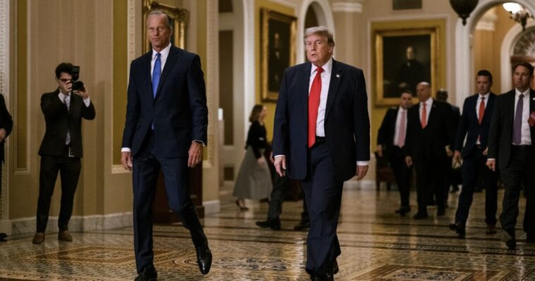 just-in:-trump-calls-out-john-thune,-says-dems-“can’t-believe-how-lucky-they-got-with-this-senate-leadership”