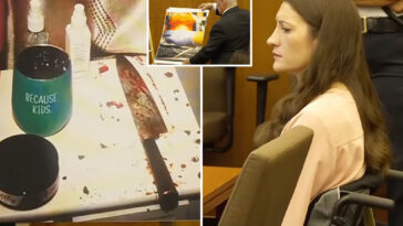 lindsay-clancy-murder-trial-evidence-photos-show-bloody-knife-next-to-mug-with-chilling-phrase