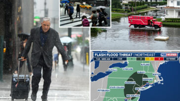 increased-flash-flood-risk,-lashing-winds-target-millions-along-i-95-corridor-as-storms-threaten-east-coast