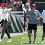 deep-passes-at-49ers-practice-provide-unexpected-test-in-kyle-shanahan’s-recovery
