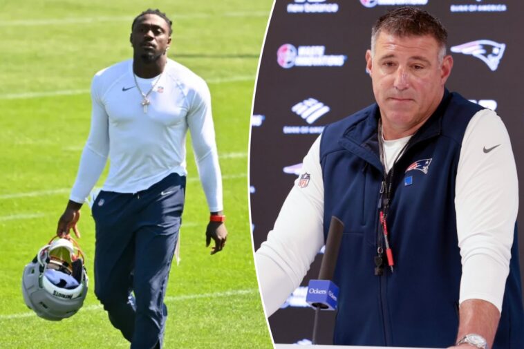 aj.-brown-called-out-by-mike-vrabel-on-first-day-of-patriots-training-camp