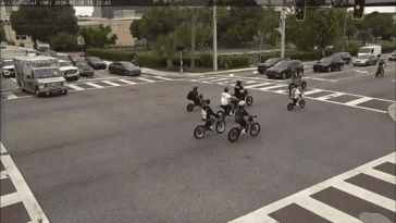 watch:-e-bike-teen-takeover-swarms-downtown-city-streets-blocking-traffic,-leading-to-charges