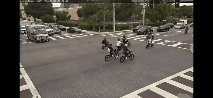 watch:-e-bike-teen-takeover-swarms-downtown-city-streets-blocking-traffic,-leading-to-charges