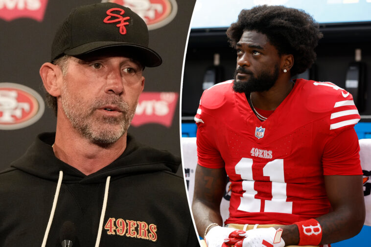shots-fired:-brandon-aiyuk-targets-kyle-shanahan-after-horrific-crash
