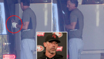 bandaged-kyle-shanahan-seen-for-first-time-since-violent-car-wreck