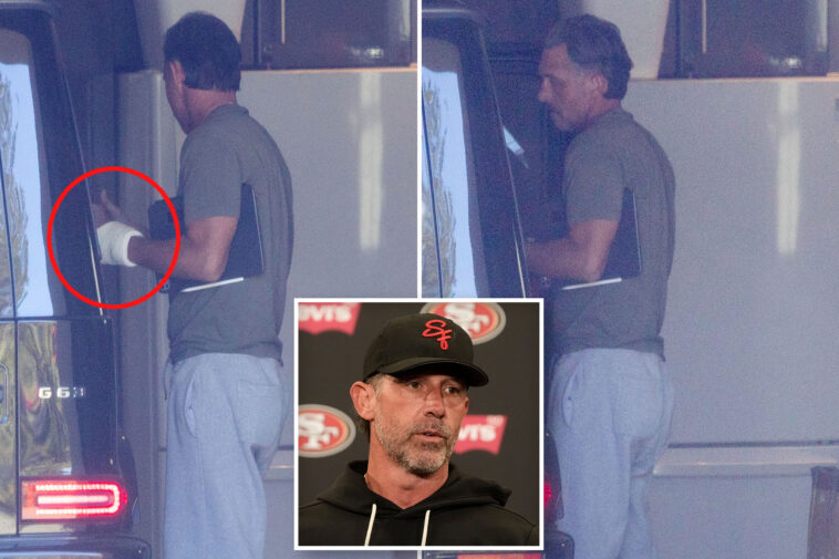 bandaged-kyle-shanahan-seen-for-first-time-since-violent-car-wreck