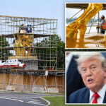 trump-gives-first-look-of-gold-makeover-to-iconic-arts-of-war-dc-sculptures