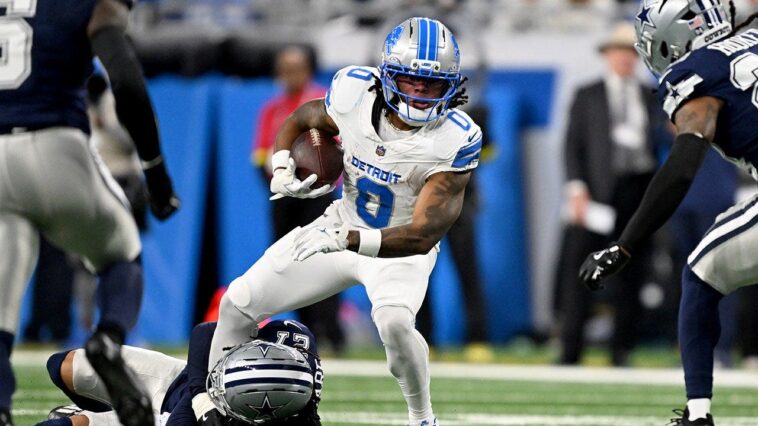 lions-star-jahmyr-gibbs-absent-from-training-camp-practice-amid-contract-uncertainty