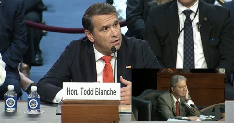 just-in:-senate-judiciary-committee-postpones-key-vote-to-advance-todd-blanche-ag-nomination-as-cornyn-and-tillis-make-demands