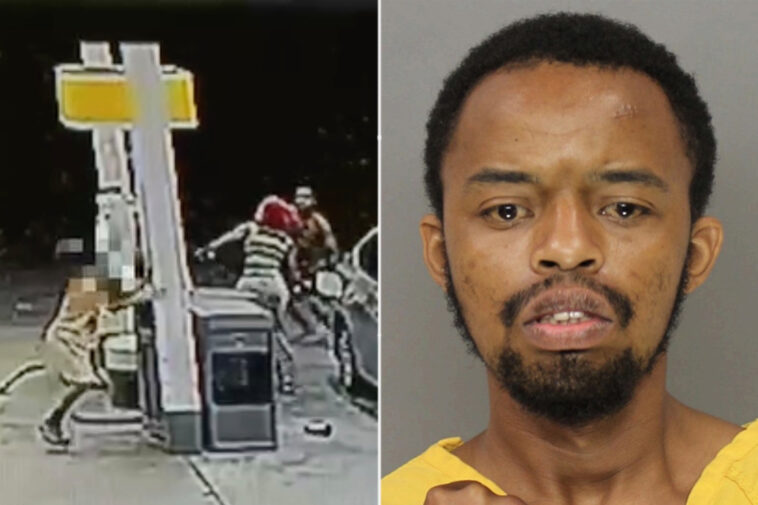 video-shows-quick-thinking-mom-using-gas-pump-to-stop-shirtless-gun-toting-maniac-from-grabbing-her-child