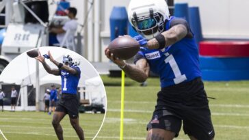 malik-nabers-takes-the-field-at-giants-training-camp-in-a-tantalizing-glimpse