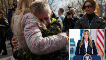 five-more-ukrainian,-russian-kids-reunited-with-their-families,-melania-trump-says