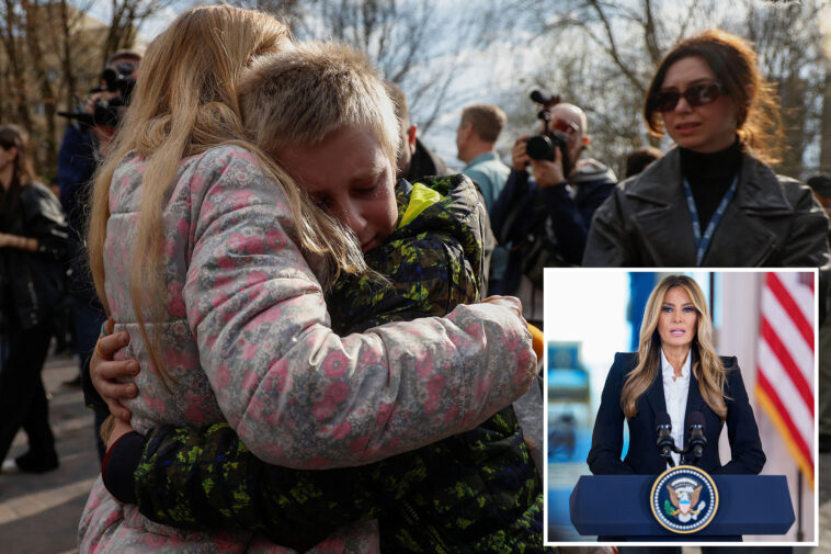 five-more-ukrainian,-russian-kids-reunited-with-their-families,-melania-trump-says