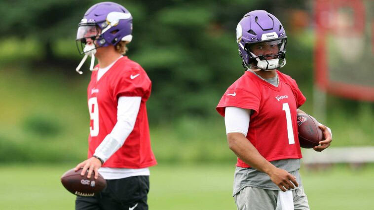 kevin-o’connell-reveals-how-vikings-will-split-reps-between-kyler-murray-and-jj.-mccarthy