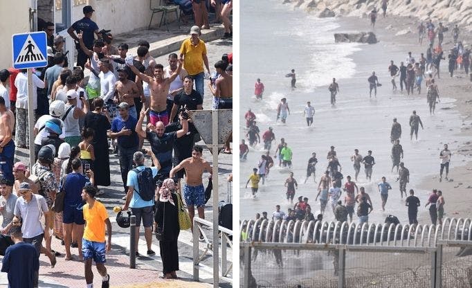 dramatic-video-shows-thousands-of-african-migrants-storming-spain’s-border