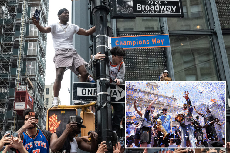 knicks’-‘champions-way’-sign-could-go-to-one-determined-—-and-wealthy-—-fan-at-nycdot-auction