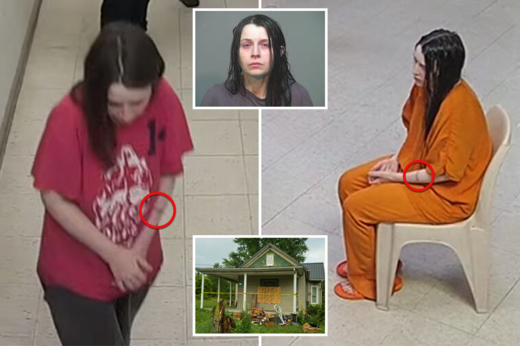 ohio-house-of-horrors-mom-appears-to-have-mysterious-mark-on-her-arm-—-and-tries-to-cover-it-up-in-new-booking-video