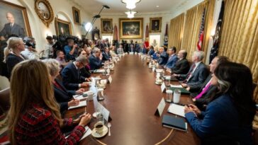 watch-live:-president-trump-holds-cabinet-meeting-at-camp-david-–-11-am-et