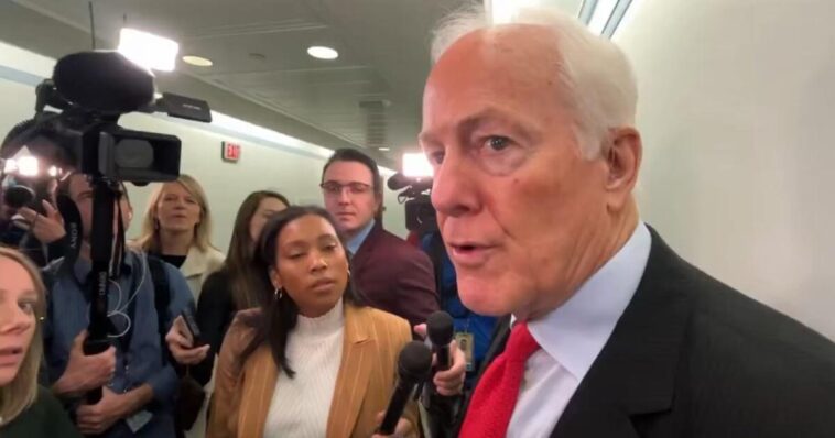 showdown:-trump-slams-cornyn-for-delaying-todd-blanche-ag-confirmation-over-weaponization-fund-–-tillis-jumps-in-and-attacks-trump
